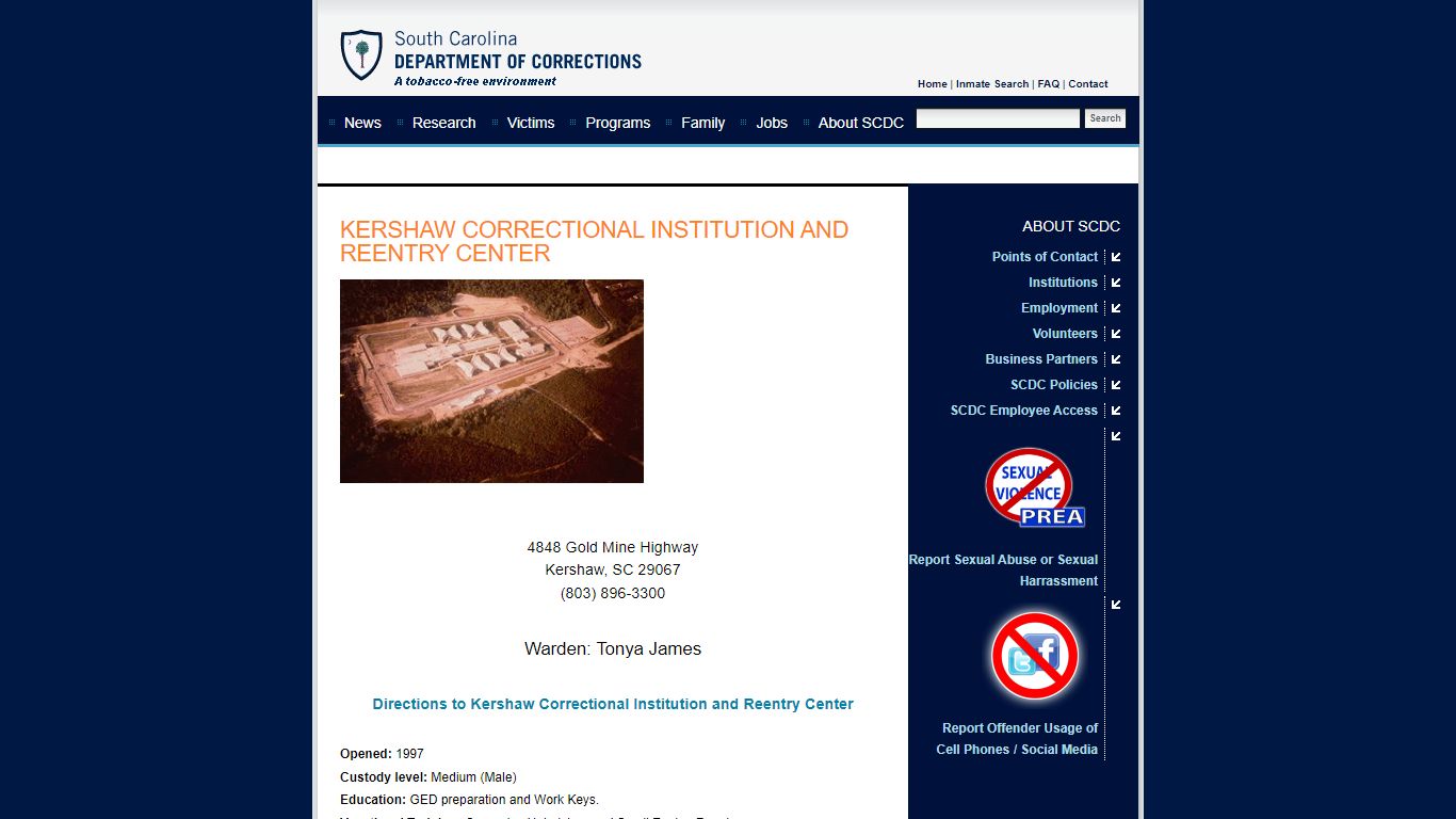 SCDC | South Carolina Department of Corrections